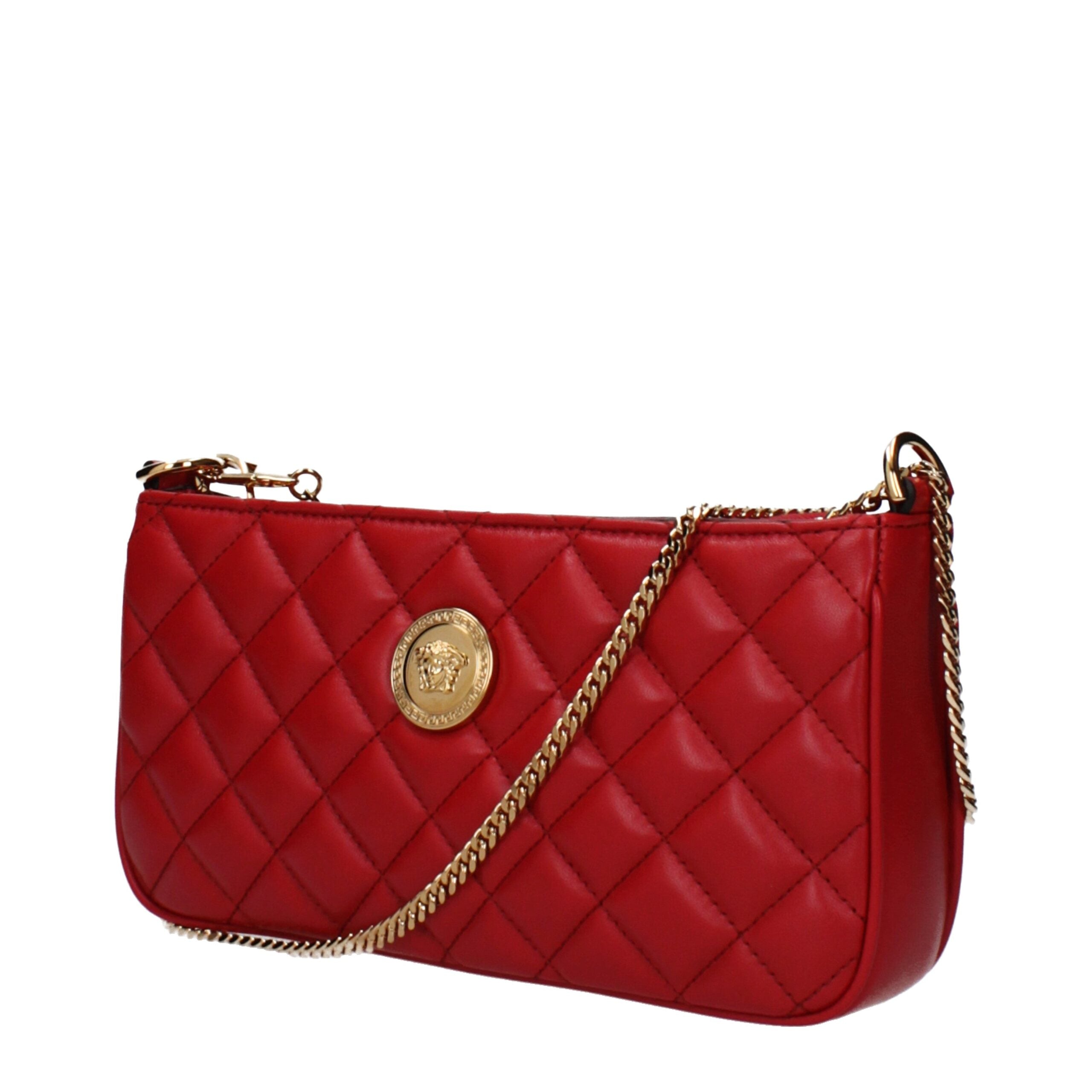 Sac Versace Cuir Rouge Bandoulière Femme