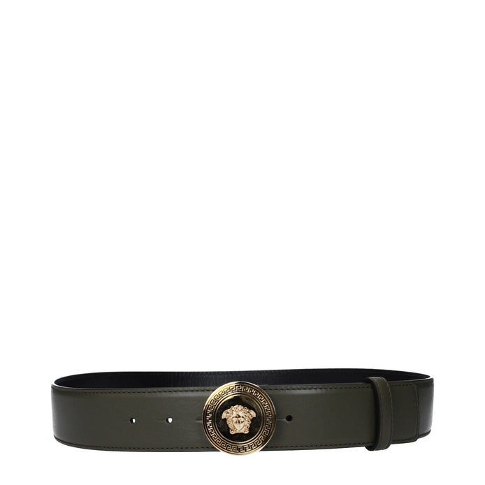 Ceinture Versace Cuir Vert Homme