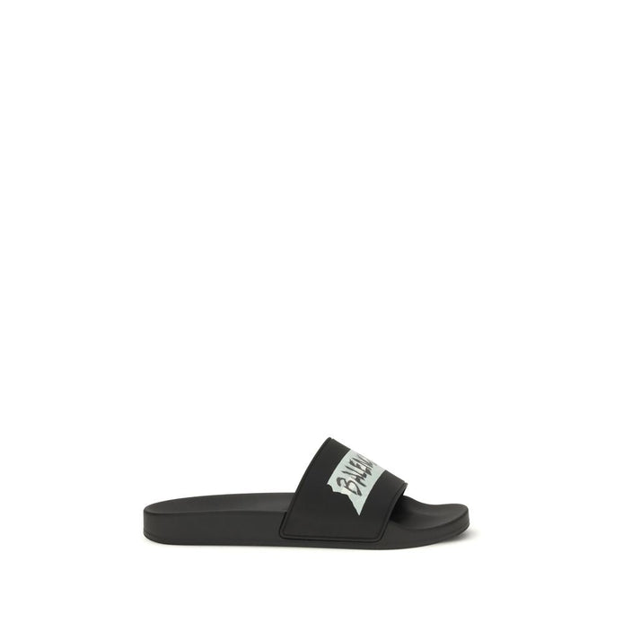 Balenciaga Black Rubber Sandals Balenciaga