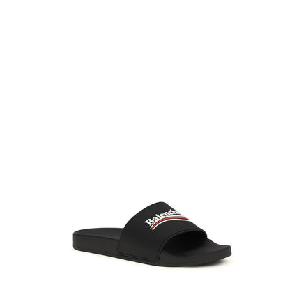 Balenciaga Black Rubber Slippers Balenciaga