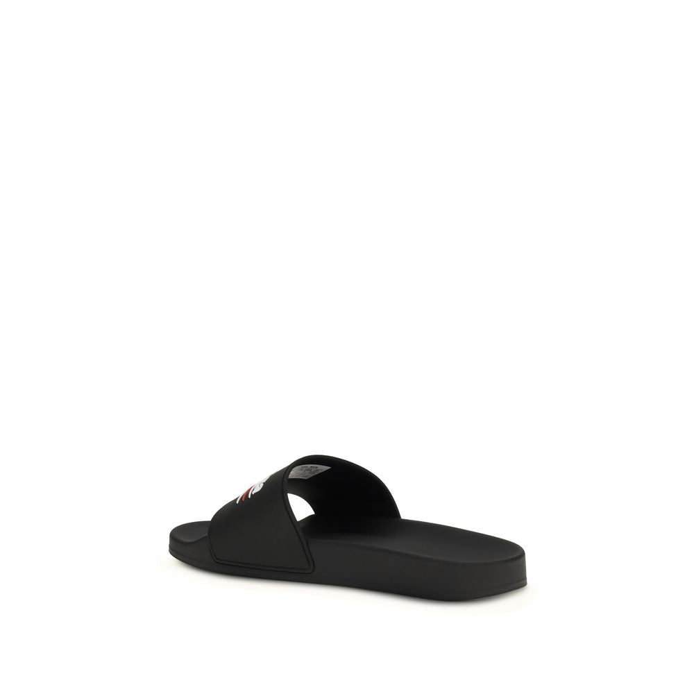 Balenciaga Black Rubber Slippers Balenciaga