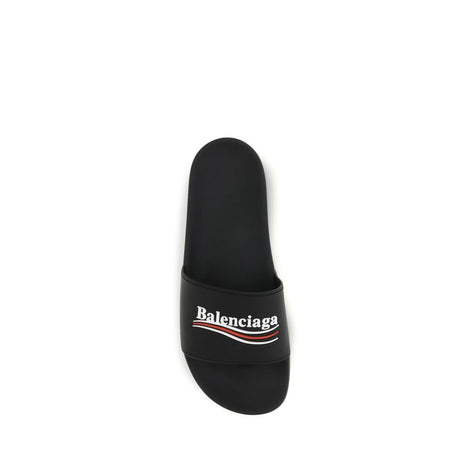 Balenciaga Black Rubber Slippers Balenciaga