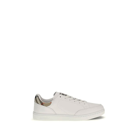 Burberry Bos Taurus Low Top Sneakers aus weißem Kalbsleder