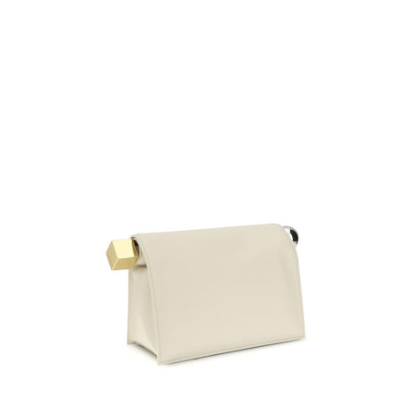 Jacquemus Cream Calf Leather Bos Taurus Clutch Bag Jacquemus