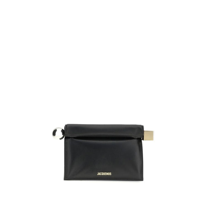 Jacquemus Black Calf Leather Bos Taurus Clutch Bag Jacquemus