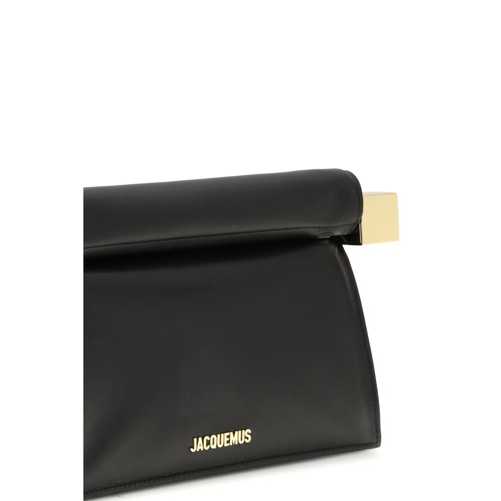 Jacquemus Black Calf Leather Bos Taurus Clutch Bag Jacquemus