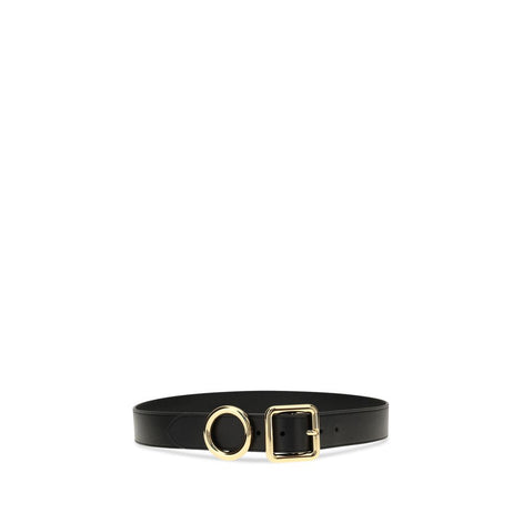 Jacquemus Black Calf Leather Bos Taurus Regular Belt Jacquemus