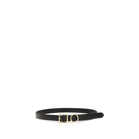 Ceinture Jacquemus Bos Taurus Regular en cuir de veau noir