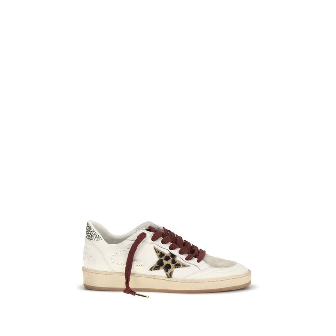 Golden Goose Bos Taurus Low Top Sneakers aus weißem Kalbsleder