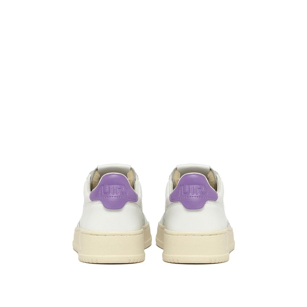 Autry weiße Leder-Sneaker (niedriger Schaft)