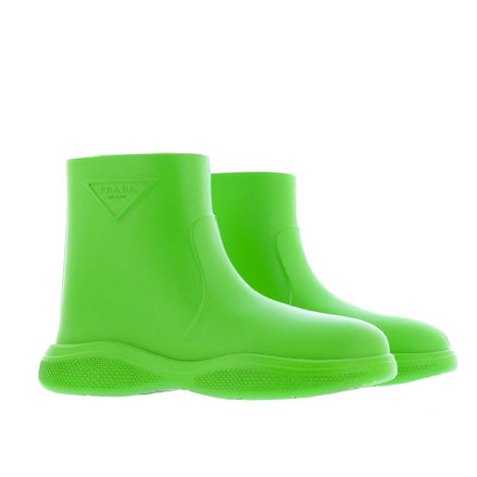 Bottes de pluie bicolores en caoutchouc Prada