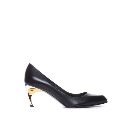 Alexander McQueen Black Lambskin High Heel Pumps Alexander McQueen