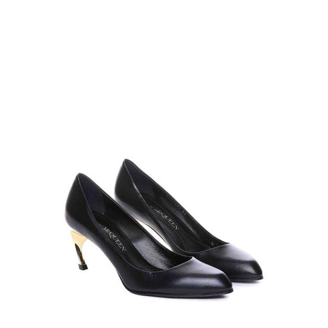 Alexander McQueen Black Lambskin High Heel Pumps Alexander McQueen