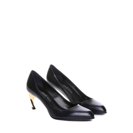 Alexander McQueen Black Lambskin High Heel Pumps Alexander McQueen
