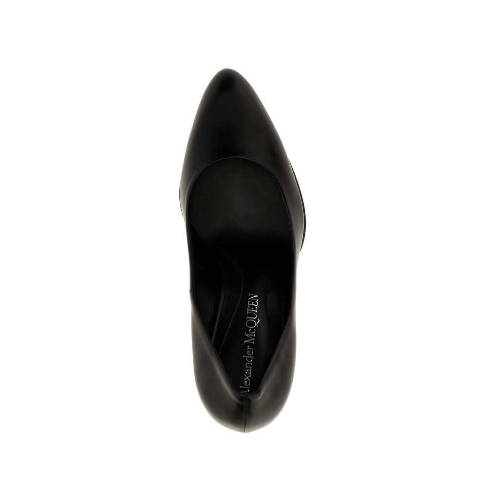 Alexander McQueen Black Lambskin High Heel Pumps Alexander McQueen