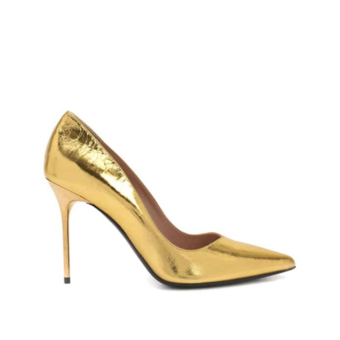 Balmain Gold Calfskin Pumps Balmain