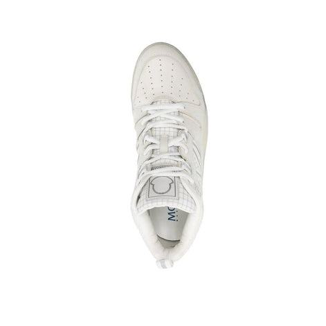 Moncler White Calfskin Athletic Sneakers Moncler