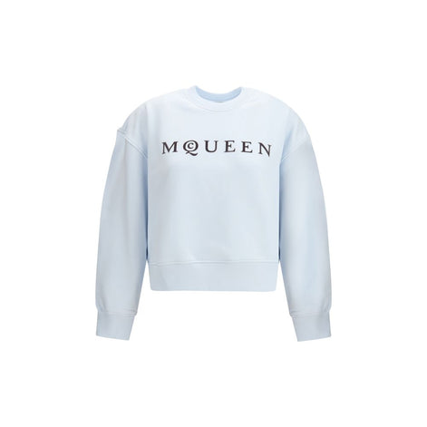 Alexander McQueen Light Blue Cotton Sweatshirt Alexander McQueen