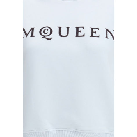 Alexander McQueen Light Blue Cotton Sweatshirt Alexander McQueen