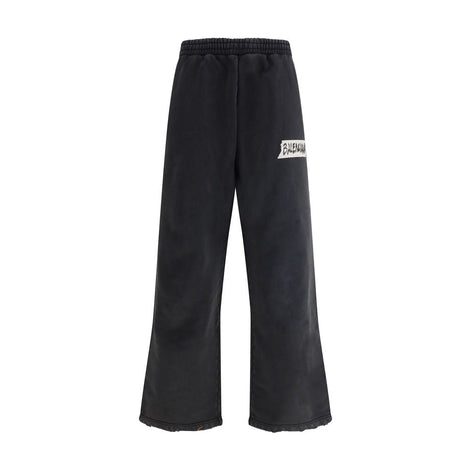 Balenciaga Black Cotton Casual Pants Balenciaga