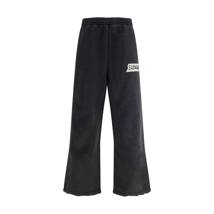 Balenciaga Black Cotton Casual Pants Balenciaga