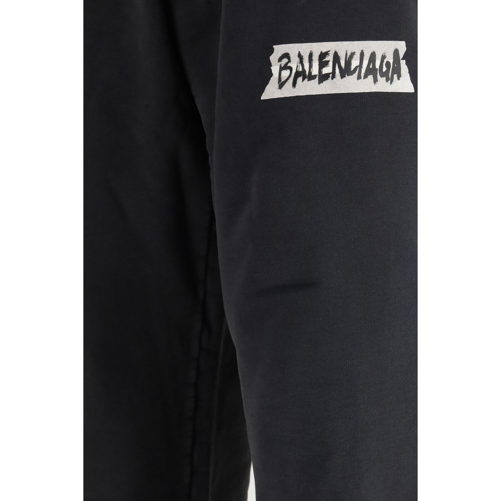 Balenciaga Black Cotton Casual Pants Balenciaga