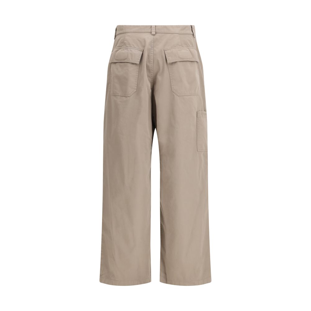 Balenciaga Beige Cotton Casual Pants Balenciaga