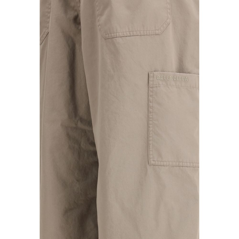 Balenciaga Beige Cotton Casual Pants Balenciaga