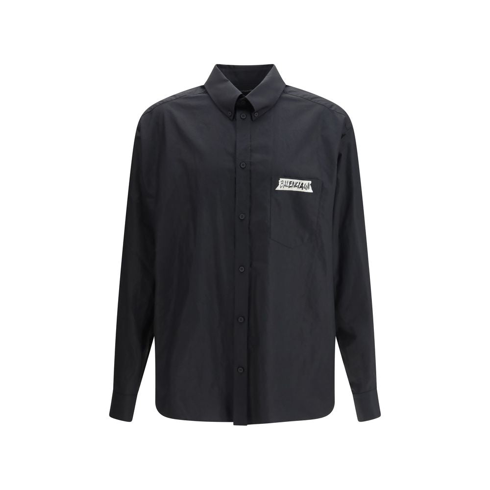Balenciaga Black Cotton Shirt Balenciaga