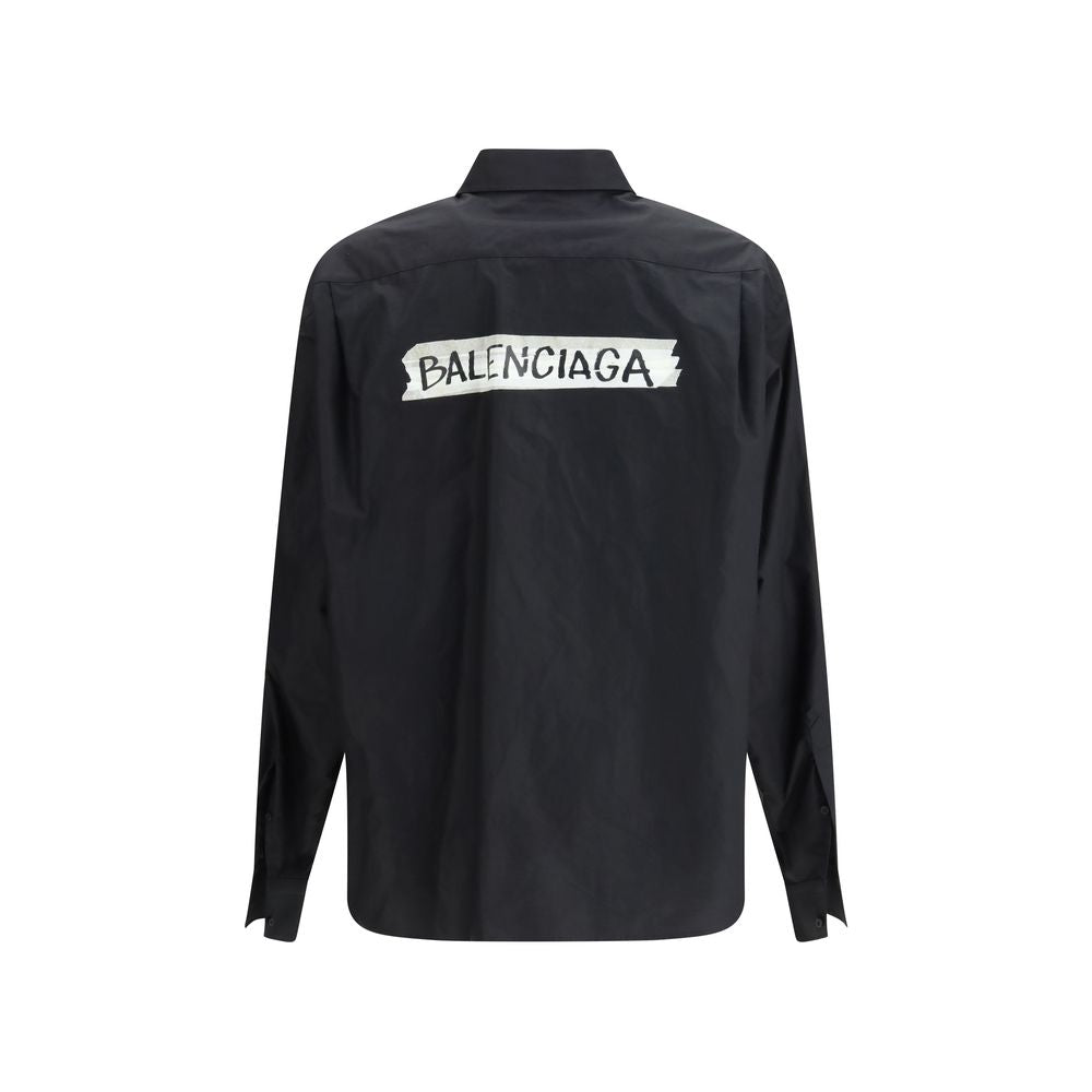Balenciaga Black Cotton Shirt Balenciaga