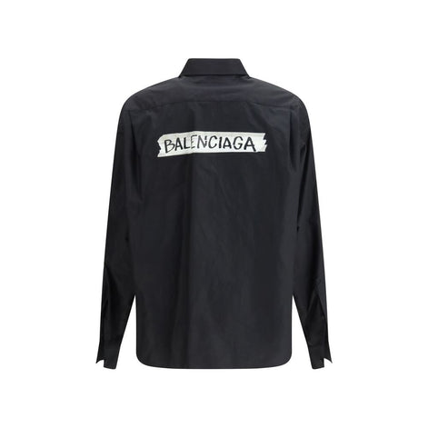 Balenciaga Black Cotton Shirt Balenciaga
