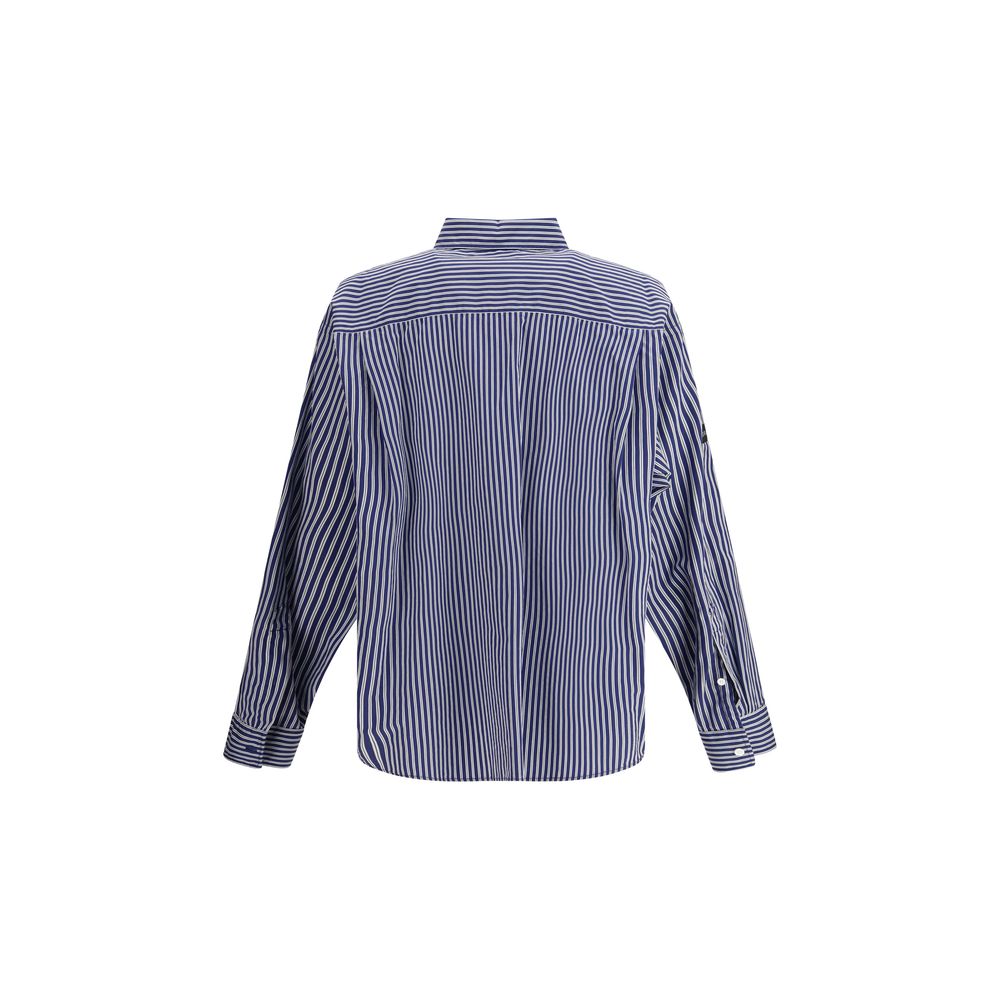 Balenciaga Blue Cotton Pattern Shirt Balenciaga