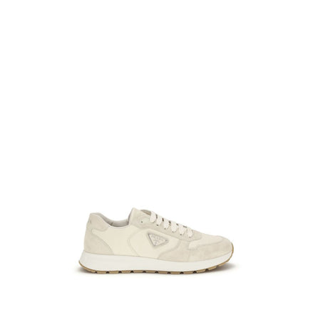 Prada Beige Nylon Low Top Sneakers Prada