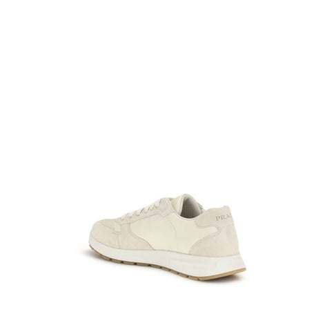 Prada Beige Nylon Low Top Sneakers Prada