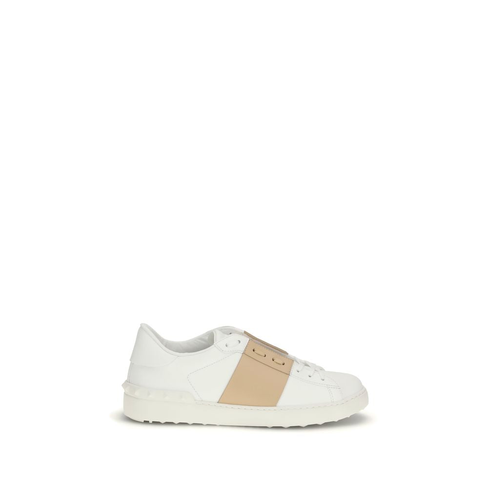 Valentino Garavani White Calf Leather Bos Taurus Low Top Sneakers Valentino Garavani