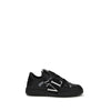 Valentino Garavani Black Calf Leather Bos Taurus Low Top Sneakers Valentino Garavani