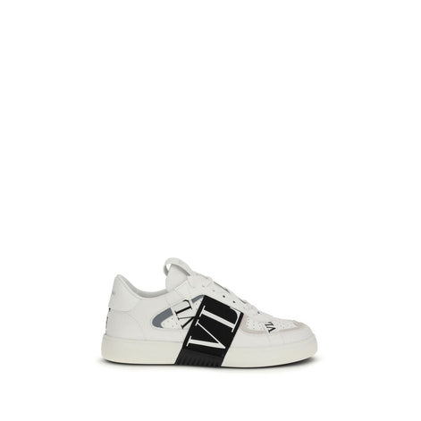 Valentino Garavani White Calf Leather Bos Taurus Low Top Sneakers Valentino Garavani