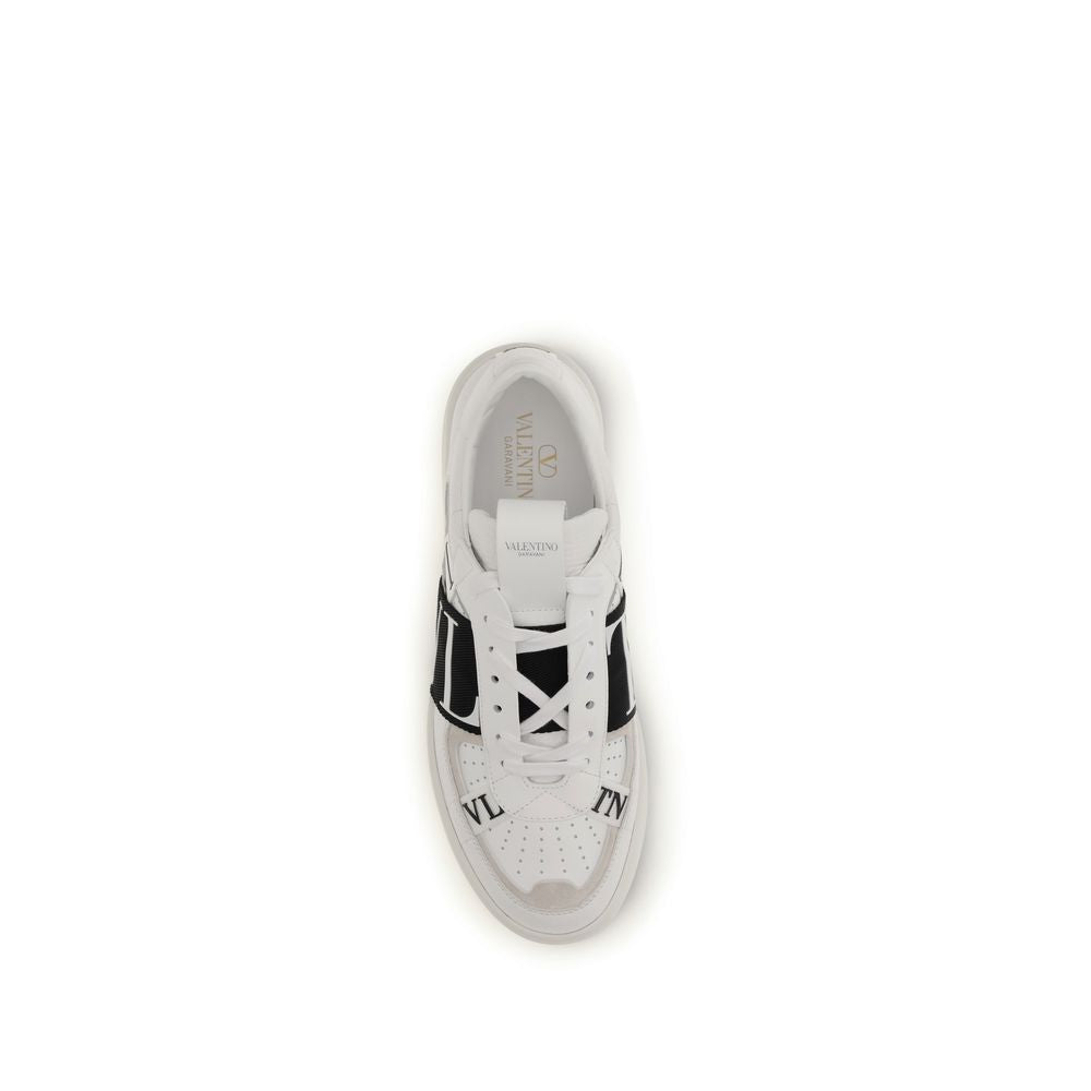 Valentino Garavani White Calf Leather Bos Taurus Low Top Sneakers Valentino Garavani