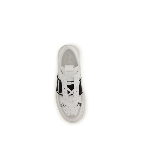 Valentino Garavani White Calf Leather Bos Taurus Low Top Sneakers Valentino Garavani