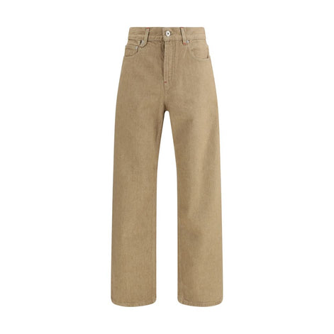 Jacquemus Beige Cotton Straight-Leg Jeans Jacquemus