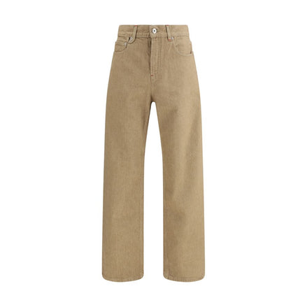 Jacquemus Beige Cotton Straight-Leg Jeans Jacquemus