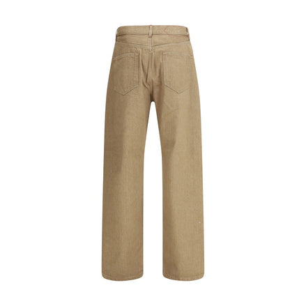 Jacquemus Beige Cotton Straight-Leg Jeans Jacquemus