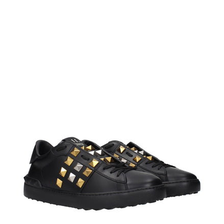 Valentino Garavani Black Leather Sneakers