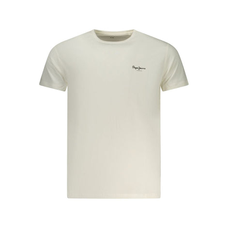 Pepe Jeans Bianco Cotton Men's T-Shirt Pepe Jeans