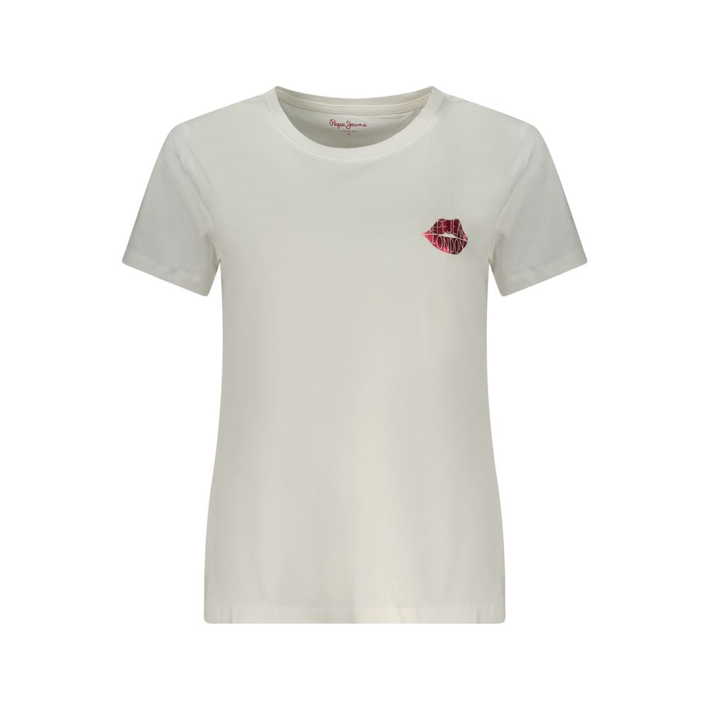 Pepe Jeans White Cotton Women T-Shirt Pepe Jeans