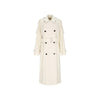 Burberry White Cotton Coat Burberry