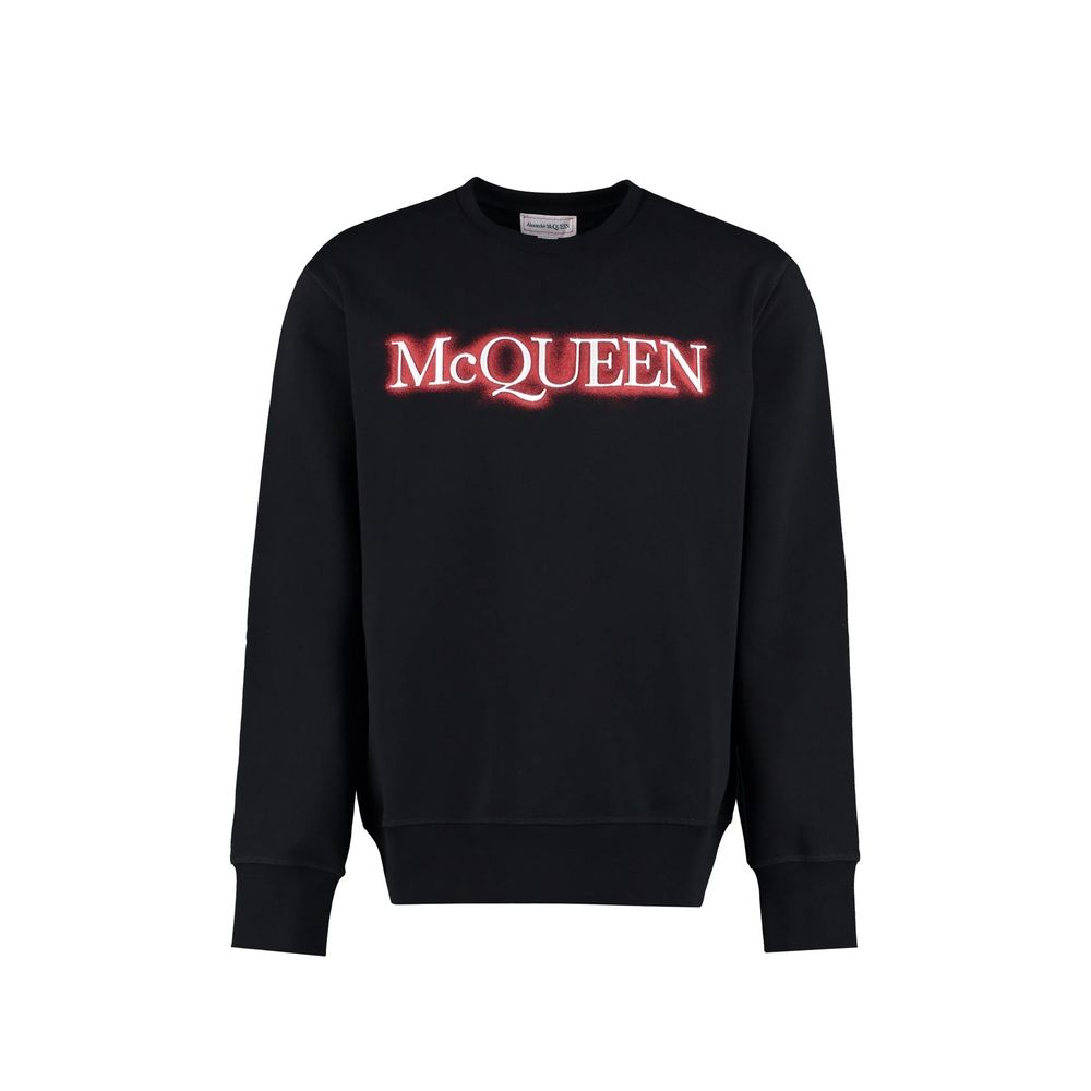 Alexander McQueen Black Cotton Sweatshirt Alexander McQueen