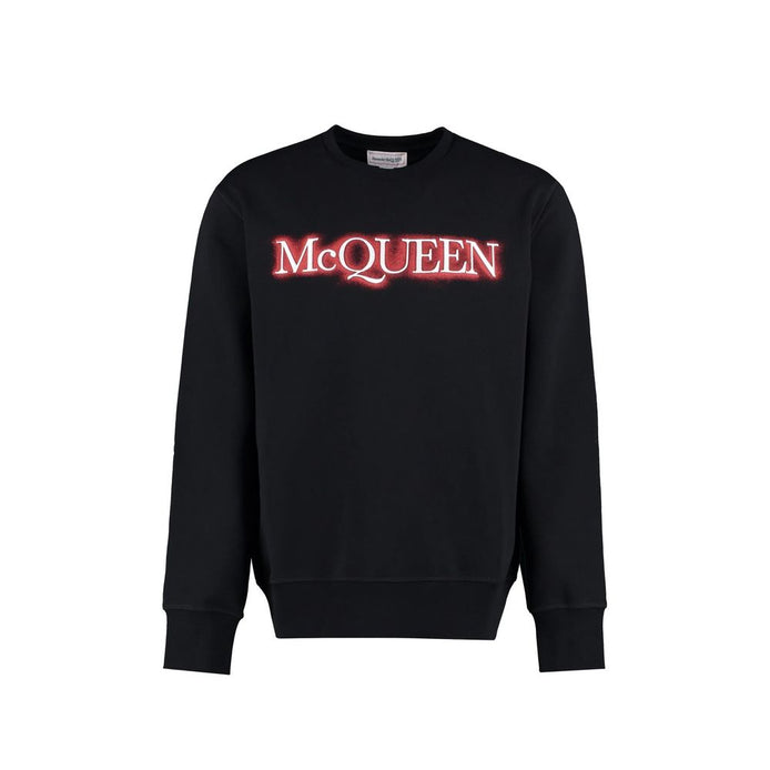 Alexander McQueen Black Cotton Sweatshirt Alexander McQueen