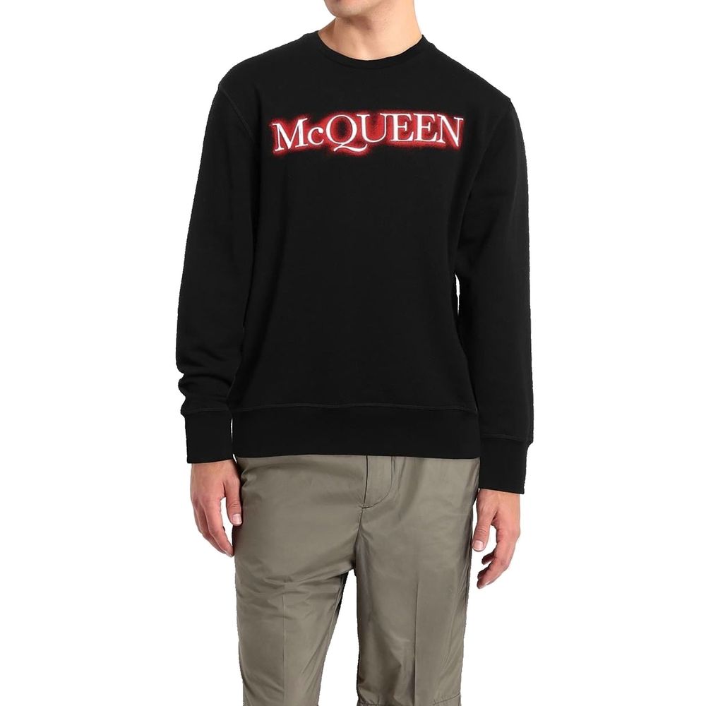 Alexander McQueen Black Cotton Sweatshirt Alexander McQueen