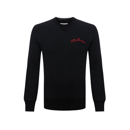 Alexander McQueen Black Cotton Sweatshirt